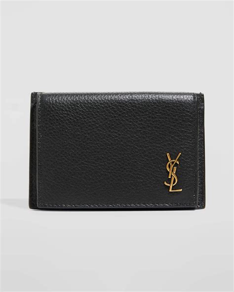 ysl monogram flap leather card case|Saint Laurent YSL Tiny Monogram Flap Card Case in .